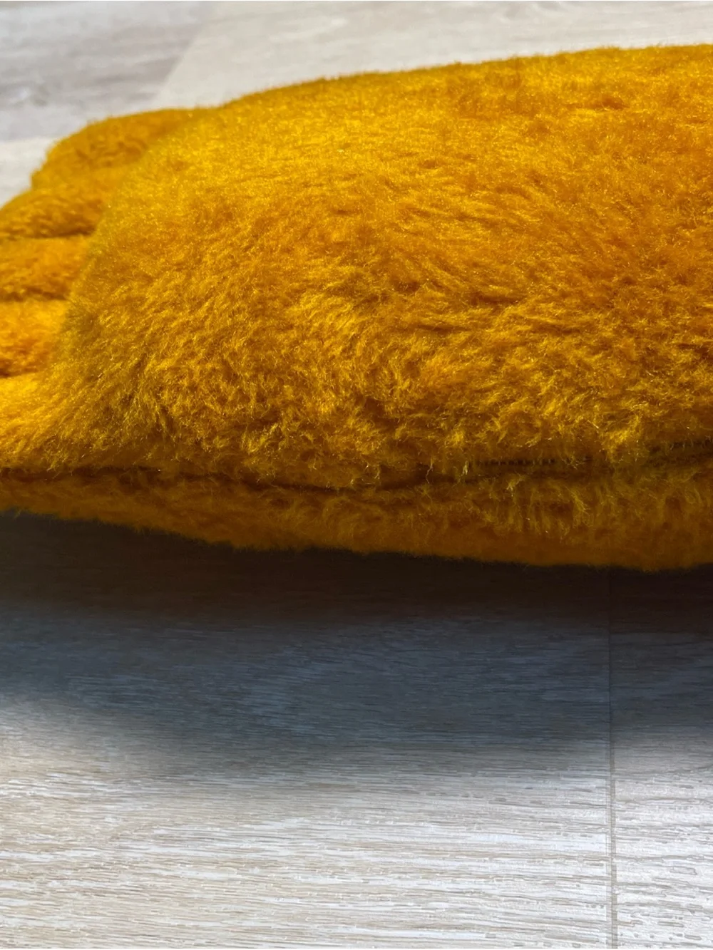 Vintage Giant Foot Shaped Plush Pillow 17” Faux Fur Novelty Retro Kitsch Decor